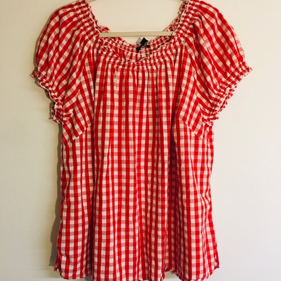 Tops - Red & White Top